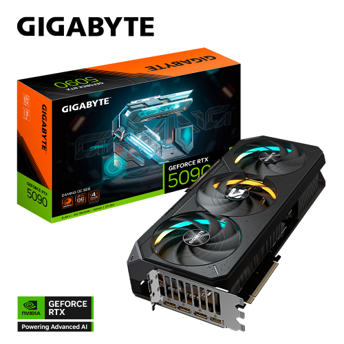 Tarjeta de Video GIGABYTE NVIDIA GeForce RTX 5090 GAMING OC Edition, 32GB, 512-bit GDDR7, PCI Express 5.0, GV-N5090GAMING OC-32GD, PROMOGB