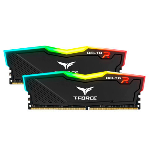 Memoria RAM Team Group T-Force Delta RGB DDR4, 3200MHz, 32GB (2x16), Non-ECC, CL16, XMP, TF3D432G3200HC16FDC01 /MAX. 1 X CLIENTE