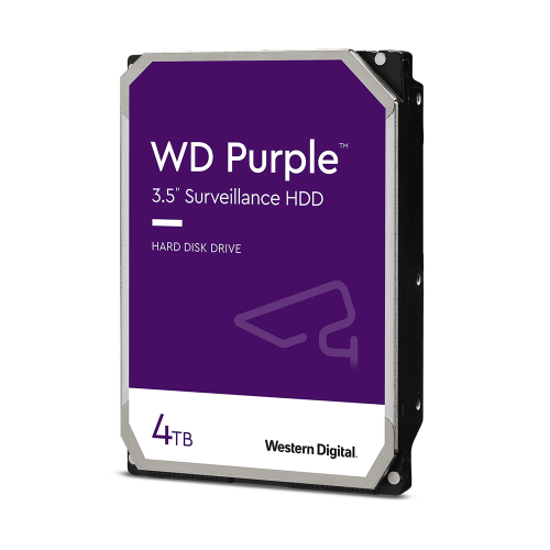 Disco Duro Interno WD Purple 4TB 3.5" SATA 3, Para Sistemas de Videovigilancia, WD42PURZ