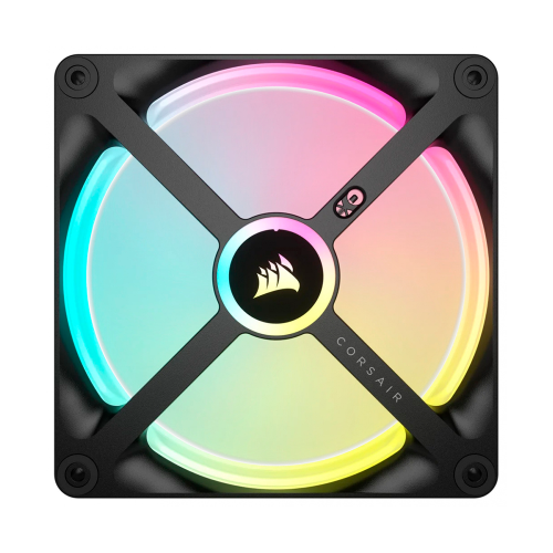 Ventilador Corsair ICUE LINK QX120 RGB, 120mm, 400-2000RPM, Negro, CO-9051001-WW