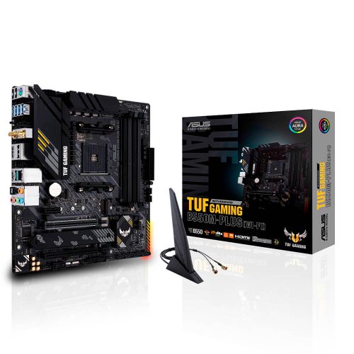 Tarjeta Madre Asus TUF Gaming B550M-PLUS (WI-FI), AM4, AMD RYZEN 3000 SERIES, Micro-ATX