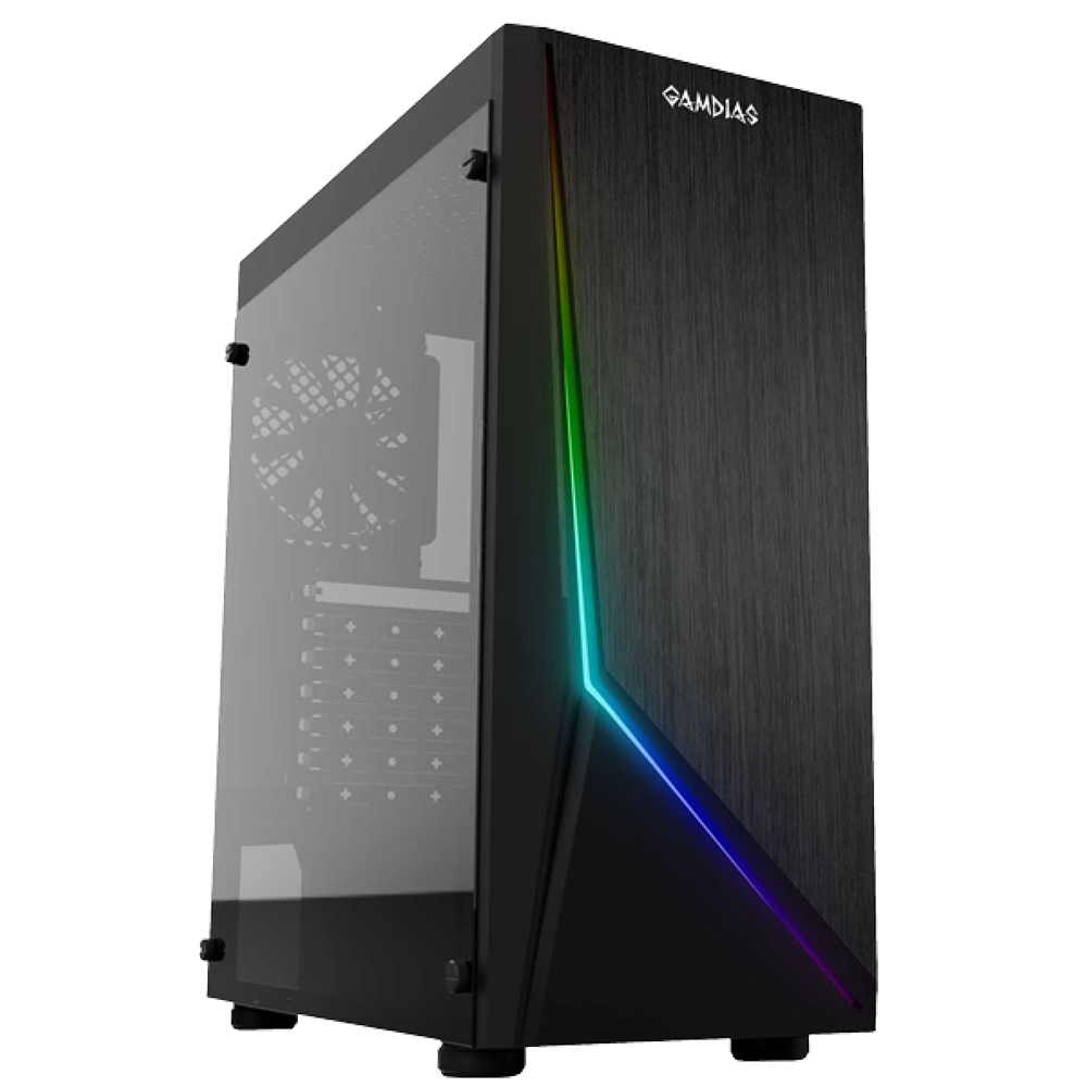 Gabinete Gamdias Argus E1 RGB, Aura Sync, Ventana Completa, ATX, USB 3.0, Audio HD