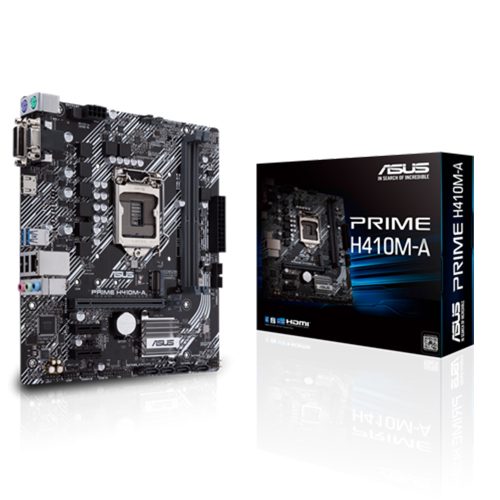 Tarjeta Madre Asus Prime H410M-A Socket LGA1200 Intel H410 Micro-ATX, DDR4, Intel Core 10th Generación