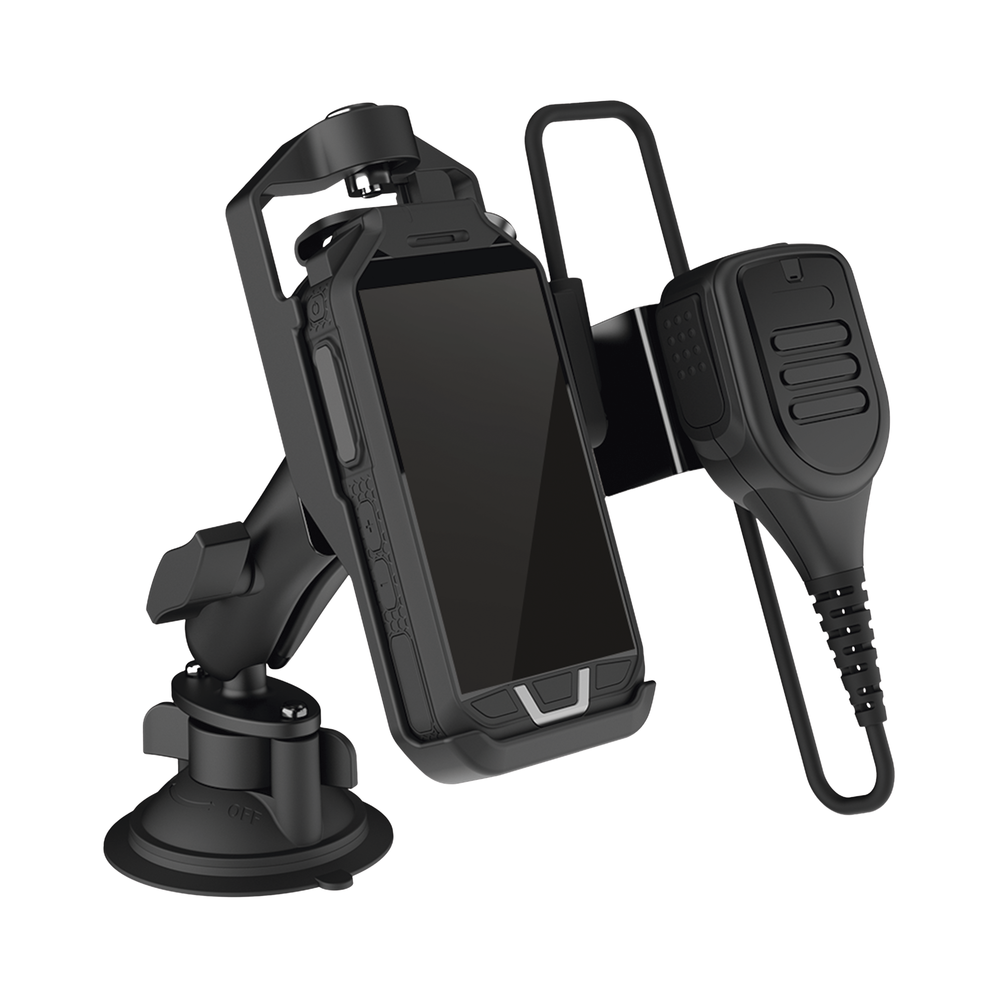 RUGGEAR 13035500 Base para Vehículo Compatible con RugGear RG725 y RG750, Incluye Puerto de Carga