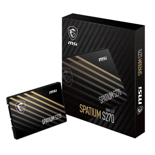 Unidad de Estado Sólido MSI Spatium S270, 240gb SSD, Interno para Juegos, Read speeds up to 500MB/s, SPATIUM S270 /MAX. 1 X CLIENTE