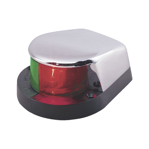 PERKO 1310-DP0-CHR Luz Bi-Color con Carcasa Cromada para Embarcaciones a Motor Menores de 12 Metros