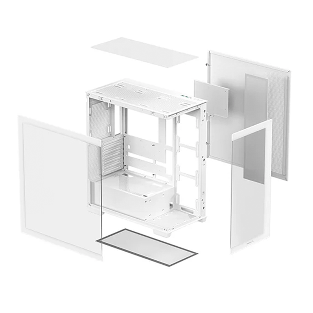 Gabinete DeepCool CG580, Midi-Tower, ATX/Micro-ATX/Mini-ITX, USB 3.0, Sin Fuente, Blanco, R-CG580-WHNDA0-G-1 - Image 5