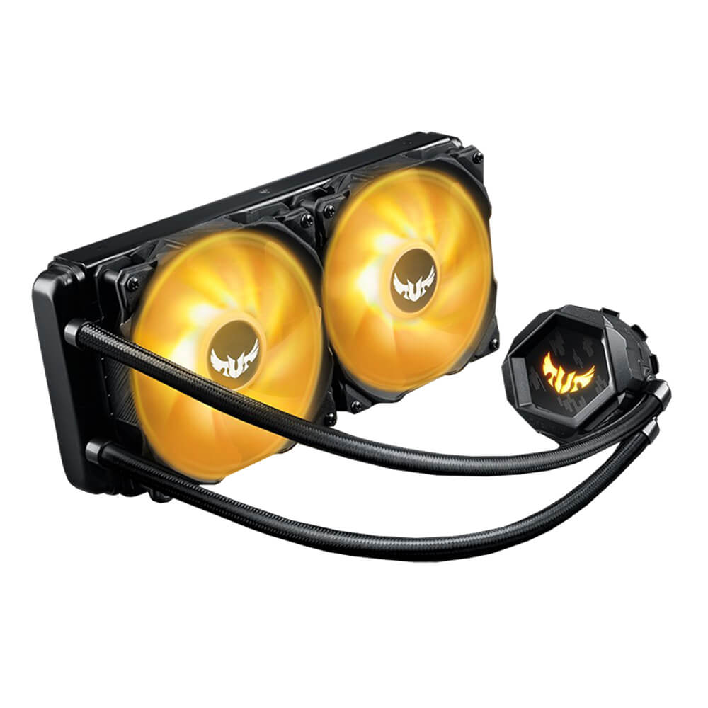Sistema de Enfriamiento Liquido AIO Asus TUF GAMING LC 240 RGB - 120mmX2 (240mm) Intel y Amd