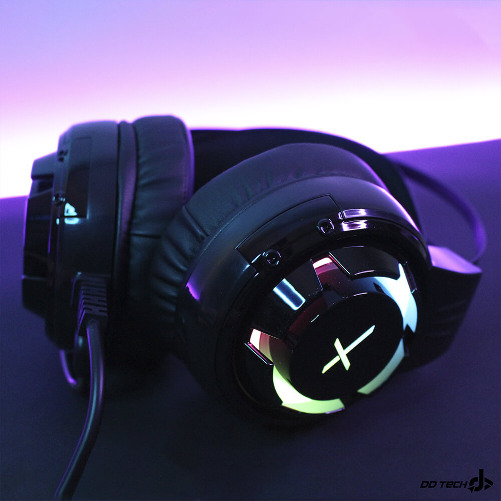 Diadema Gamer Xzeal XZ2010 RGB 7.1 Canales, USB, XZHD201B - Image 3