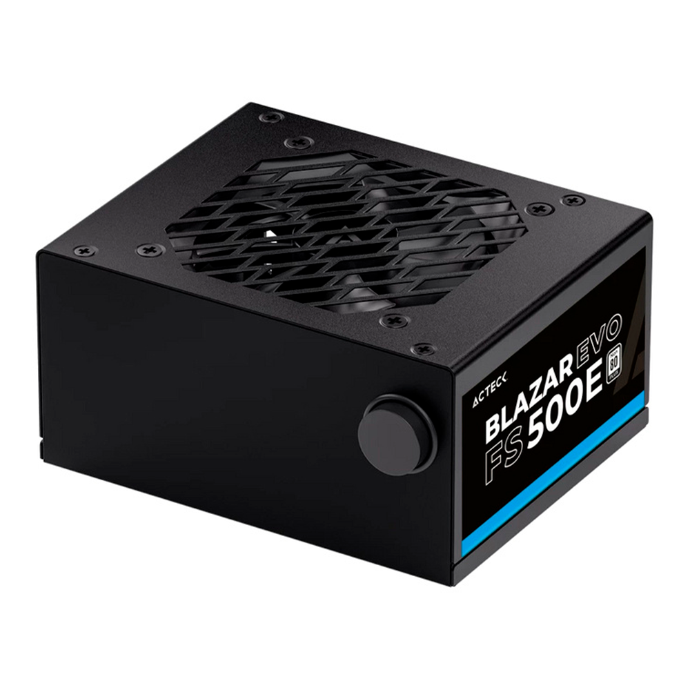 Fuente de Poder Acteck BLAZAR EVO FS500E, 80 PLUS, 20+4 pin SFX, 120mm, 500W, ES-05002E