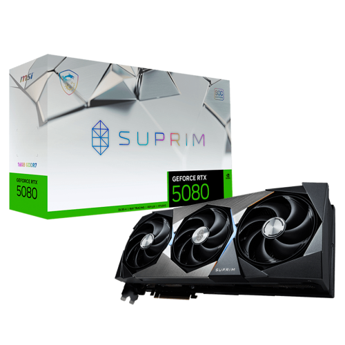 Tarjeta de Video MSI NVIDIA GeForce RTX 5080 SUPRIM SOC Edition, 16GB, 256-bit GDDR7, PCI Express 5.0, 912-V531-028
