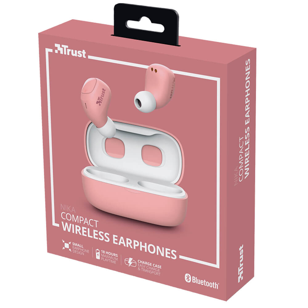Audifonos Wireless Trust Nika Compact, Pink, 23905 - Image 8