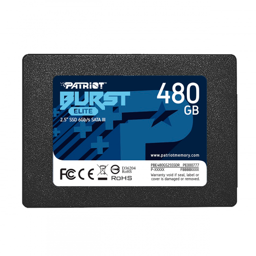 Unidad de Estado Sólido SSD Patriot Burst Elite, 480GB, SATA III, 2.5, 7mm, PBE480GS25SSDR/ /MAX. 1 X CLIENTE