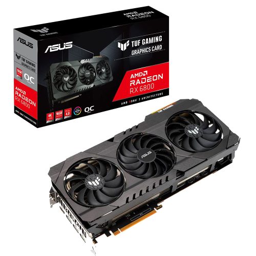 Tarjeta de video Radeon RX 6800 16GB GDDR6, Asus TUF RX6800 OC, HDMI, DP, PCI-e 4.0, Nuevo Chip RDNA 2, TUF-RX6800-O16G-GAMING, 3 AÑOS DE GARANTIA NACIONAL /