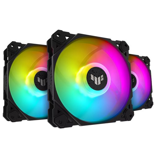 Kit de Ventiladores para Gabinete TUF GAMING TF120 ARGB, 3IN1, ARGB Controller, 120mm, TF120A1R, PRE-FIN