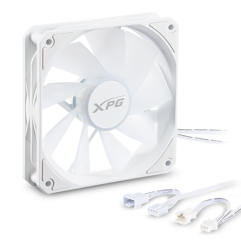 Ventilador XPG Vento R 120 ARGB PWM, 120mm, 300~1600 RPM, Blanco, VENTOR120ARGBPWM-WHCWW - Image 2