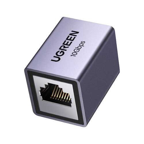 UGREEN 15117 Acoplador STP (Extensor de Cable Ethernet RJ45) | 10Gbps | Blindado | Compatibilidad con Cat8 Cat7 Cat6 Cat5e | Hasta 100 metros | Aleación de Aluminio