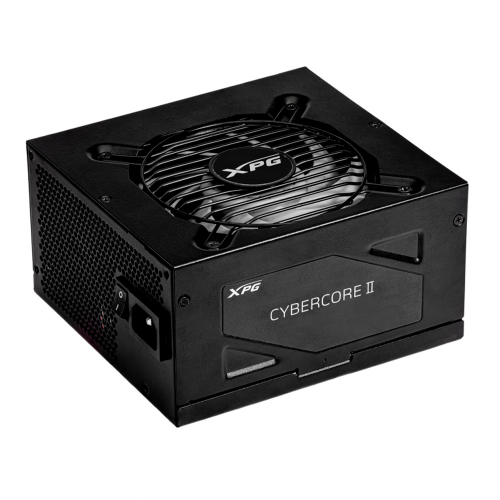 Fuente de Poder XPG Cybercore ll, 1000W, 80+ Platinum, Modular, 24-pin ATX, 12VHPWR, 120mm, CYBERCOREII1000P BKCUS