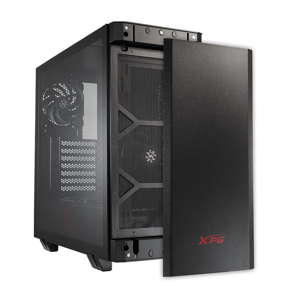 Gabinete XPG Invader Black, Cristal Templado, ATX, USB 3.0, Audio HD - INVADER-BKCWW - Image 2