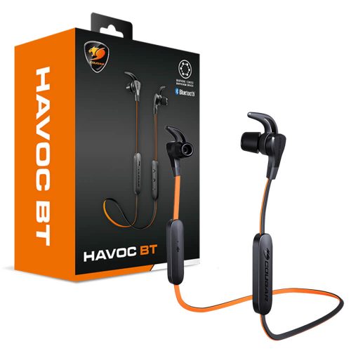 Audifonos Bluetooth Cougar Gaming Havoc BT, Microfono MEMS, Qualcomm aptX, Estuche, 3H85BP10B.0001