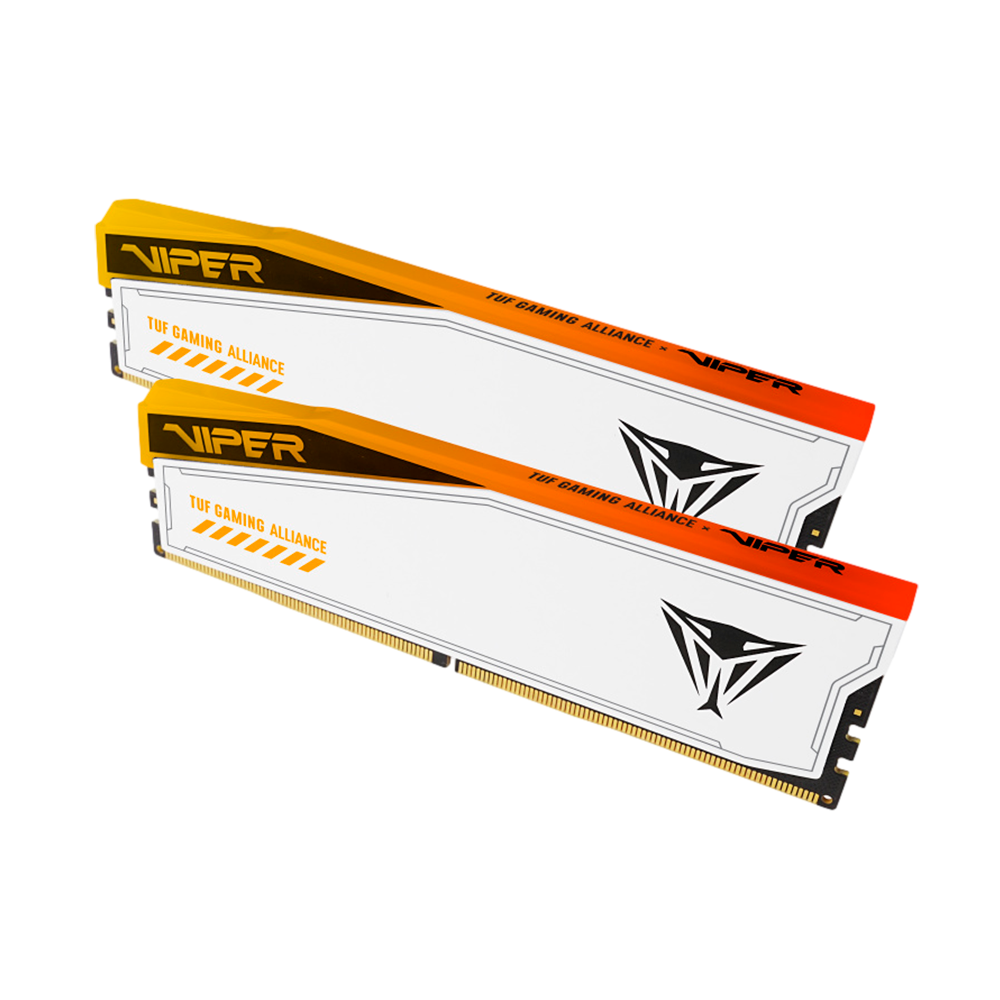 Kit Memoria RAM PATRIOT Viper Elite 5 RGB TUF Gaming Alliance DDR5, Blanca, 6000 MT/s, 32 GB (2x16 GB), ECC, CL36, XMP, PVER532G60C36KT /MAX. 1 X CLIENTE - Image 2