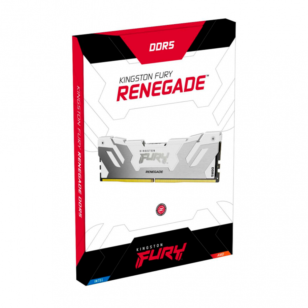 Memoria RAM Kingston FURY Renegade DDR5, 6000MHz, 32GB, ECC, CL32, XMP, White, KF560C32RW-32 /MAX. 1 X CLIENTE - Image 3