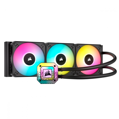 Enfriamiento Líquido Corsair iCUE H150i Elite Capellix XT, 3x 120mm, 2100RPM, Negro, CW-9060070-WW/