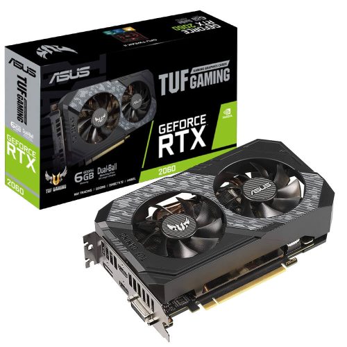 Tarjeta de video NVIDIA GeForce RTX 2060 6GB GDDR6, Asus TUF Gaming, HDMI, DP, DVI - TUF-RTX2060-6G-GAMING, 3 AÑOS DE GARANTIA NACIONAL