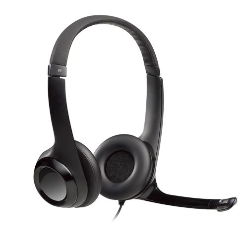 Diadema Logitech H390 Negra, USB, Microfono, Ideal para Call Center, 981-000060, Promo Logi