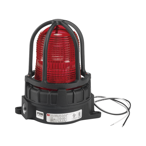 FEDERAL SIGNAL INDUSTRIAL 191XL-S-120240-R Luz de advertencia LED para ubicaciónes peligrosas, montaje para superficies, 120/240Vca, rojo