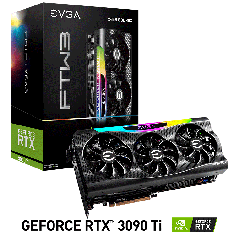Tarjeta de Video Nvidia GeForce RTX 3090 TI 24GB, EVGA FTW3 ULTRA GAMING, 24G-P5-4983-KR, 1 AÑO DE GARANTIA NACIONAL