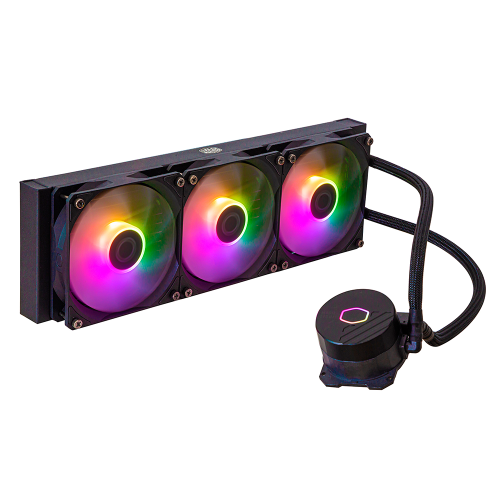 Enfriamiento Líquido Cooler Master MasterLiquid 360L Core ARGB, 3x120mm, 650-1750RPM, MLW-D36M-A18PZ-R1// NAVIDAD