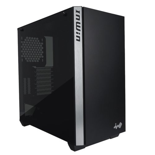 Gabinete InWin 216 Black/ USB 3.0, Audio HD, ATX, Cristal templado, IW-CS-216BLK + RISER, Incluye Cable RISER para Tarjeta de Video