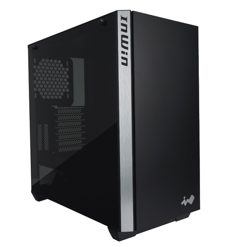 Gabinete InWin 216 Black/ USB 3.0, Audio HD, ATX, Cristal templado, IW-CS-216BLK + RISER, Incluye Cable RISER para Tarjeta de Video
