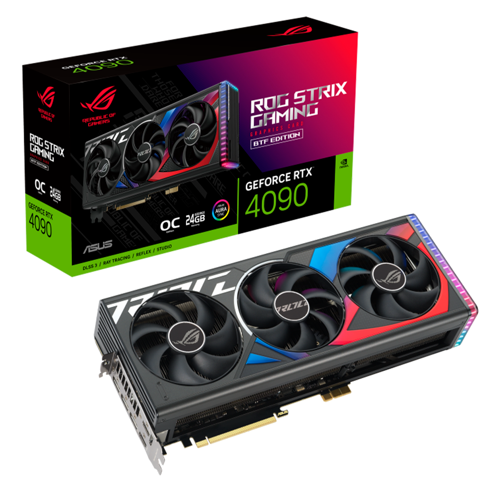 Tarjeta de video NVIDIA GeForce RTX 4090 BTF OC Edition 24GB GDDR6X, ASUS ROG Strix Geforce RTX 4090, 24GB GDDR6X, ROG-STRIX-RTX4090-O24G-BTF-GAMING, Requiere Motherboard compatible con conector Advanced BTF*, PROMO ROG