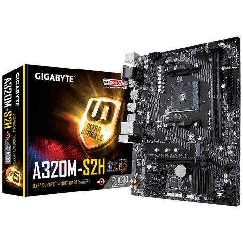 Tarjeta Madre Gigabyte A320M-S2H AMD AM4 A320 Micro ATX GA-A320M-S2H