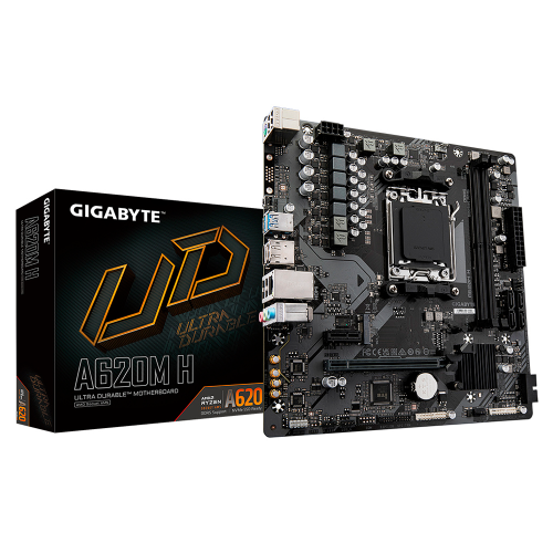 Tarjeta Madre Gigabyte A620M H, Micro-ATX, AM5, AMD A620, HDMI, Up To 96GB DDR5 para AMD, A620M H