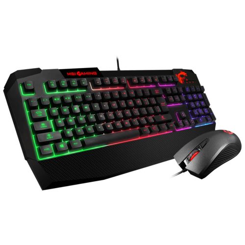 Kit Teclado y Mouse Gamer MSI Vigor GK40 Combo, Iluminación