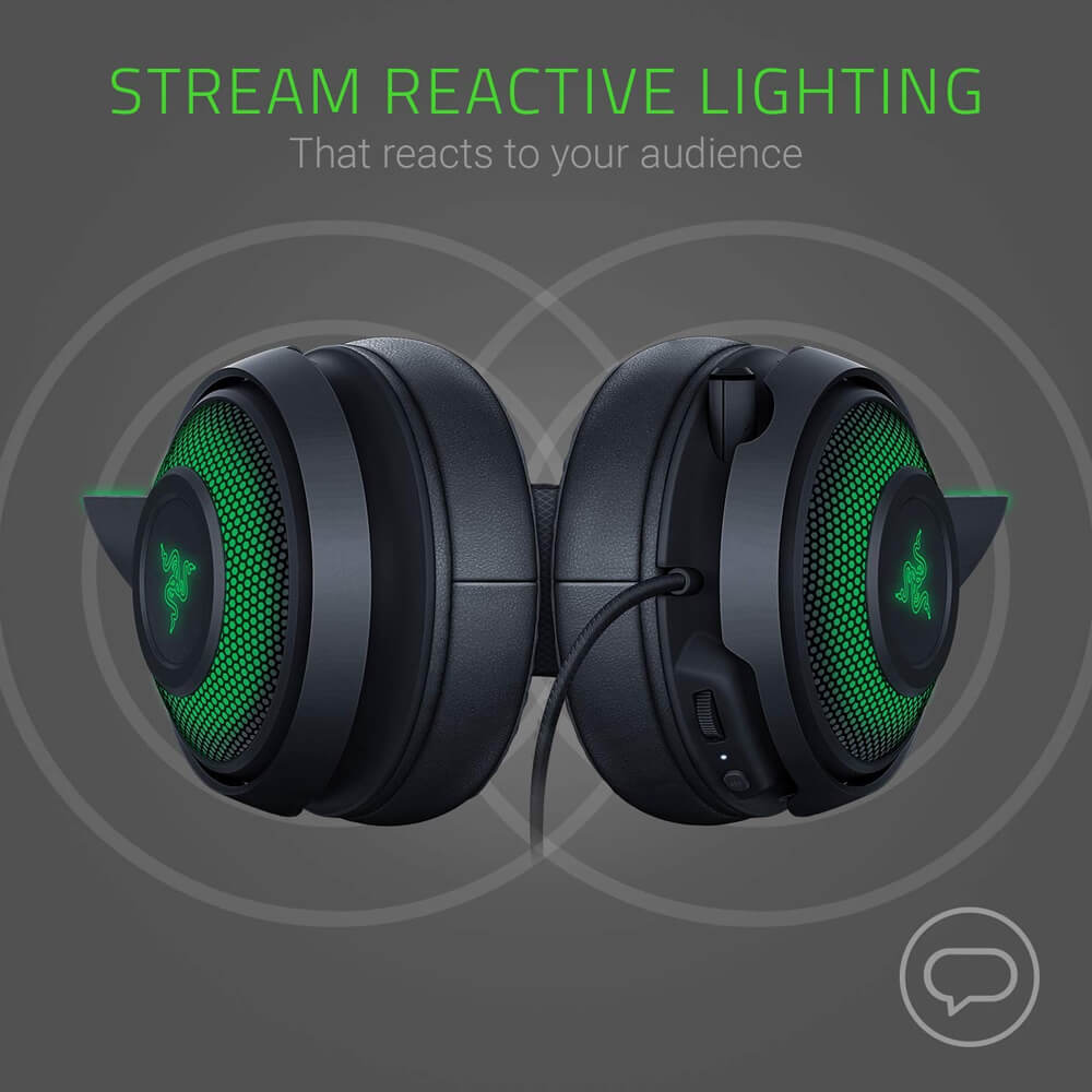 Diadema Gamer Razer Kraken Kitty Black Edition, RGB Razer Chroma, 7.1Canales THX Certified, RZ04-02980100-R3M1 - Image 3