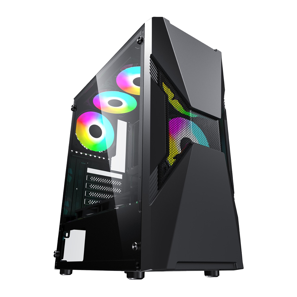 Gabinete Yaguaret Helios RGB, Cristal Templado, ATX, Micro ATX, Mini ITX, USB 3.0, CGHELIOSYGT