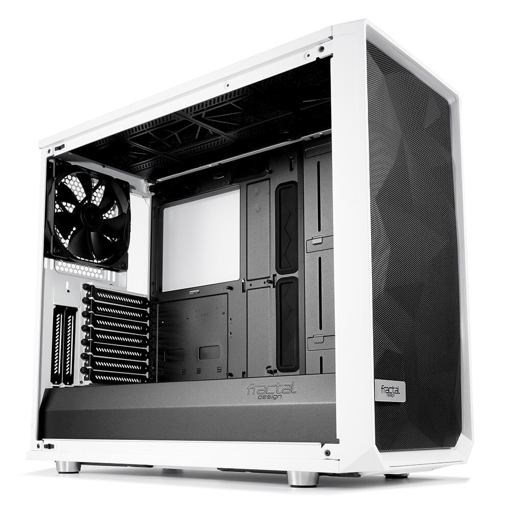 Gabinete Fractal Design Meshify S2 TG Blanco, Ventana de cristal templado, ATX mITX mATX, FD-CA-MESH-S2-WT-TGC - Image 2