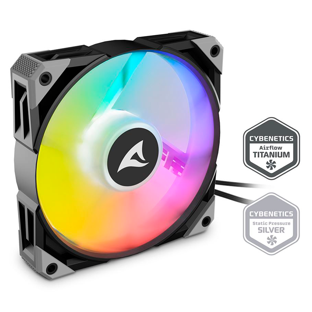 Ventilador Sharkoon Rebel F50, RGB, 120mm, 4 pin, 600~2.000 rpm±10 %, REBEL F50 RGB BLACK