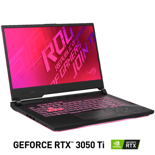 Laptop Gamer Asus ROG STRIX G15 15.6" NVIDIA GeForce RTX 3050 TI, FHD, AMD Ryzen 7 5800H, 16GB, 512GB SSD, Windows 10 Home, Ingles, R-G513QE-PUNK, Producto Recertificado - 90 Días de Garantía