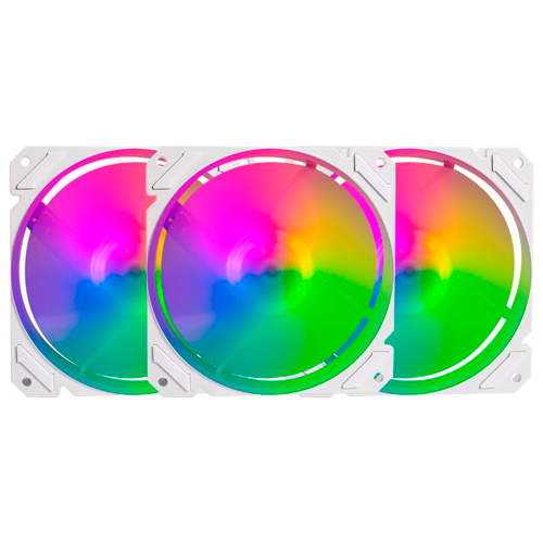 Kit de Ventiladores Balam Rush Eolox Blaze EX70KW ARGB, 3x120mm, 1200RPM, Blanco, BR-937979