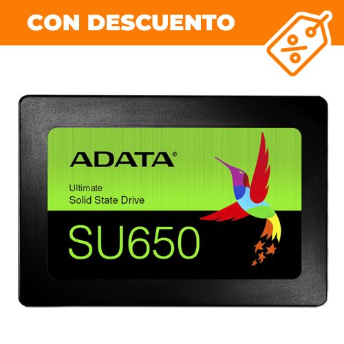 Unidad de estado solido SSD 960GB 2.5" SATA3 Adata SU650, ASU650SS-960GT-R /MAX. 1 X CLIENTE