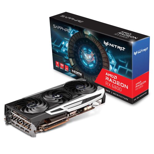 Tarjeta de video Radeon RX 6800 16GB GDDR6, Sapphire Nitro +, HDMI, DP, PCI-e 4.0, Nuevo Chip RDNA 2, 11305-01-20G, 1 AÑO DE GARANTIA NACIONAL