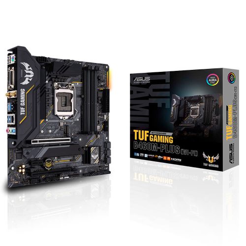 Tarjeta Madre Asus TUF GAMING B460M-PLUS (WI-FI) Socket LGA1200 Intel B460 Micro ATX, DDR4, Intel Core 10th Generación