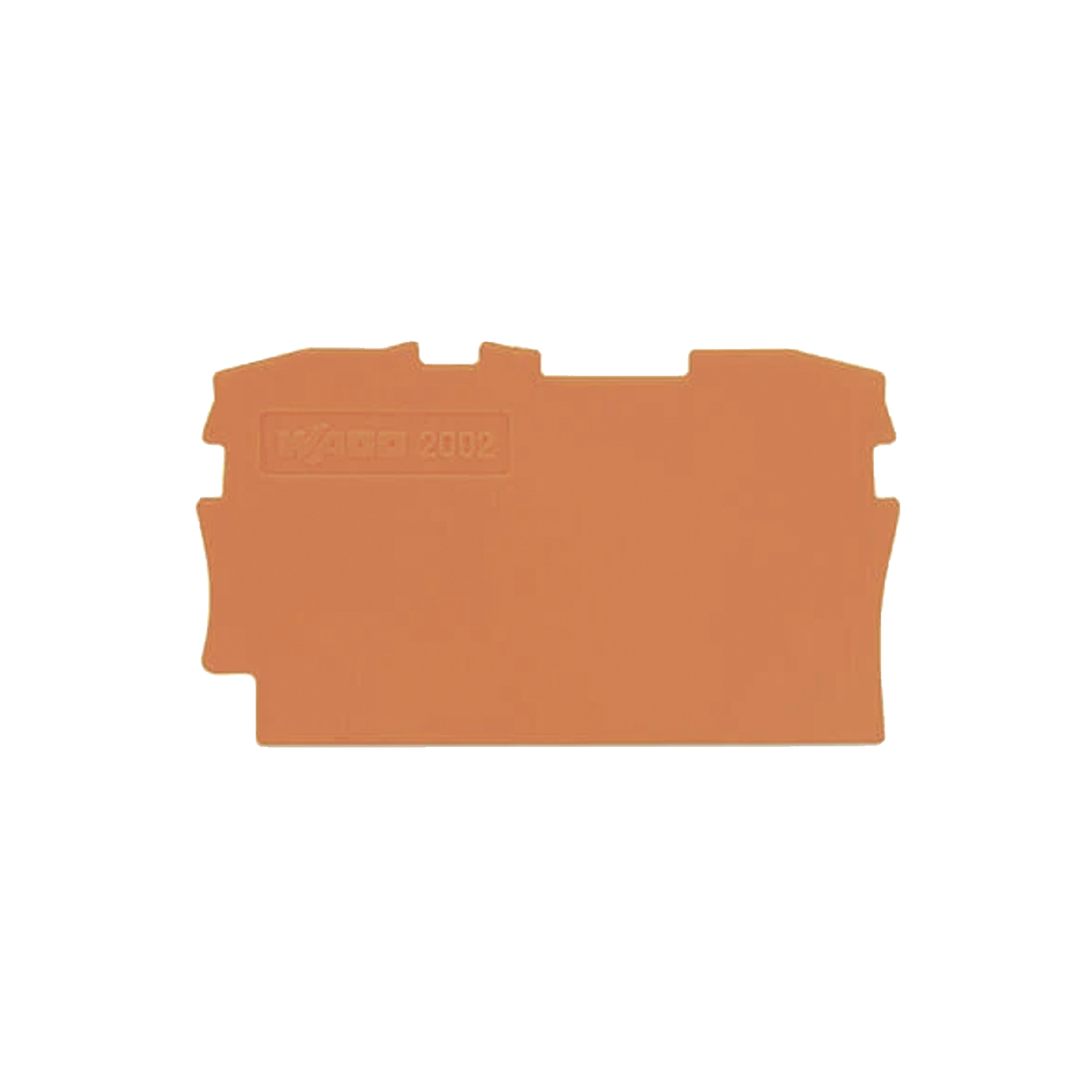 WAGO 2002-1292 Placa final e intermedia; espesor 0,8 mm; naranja