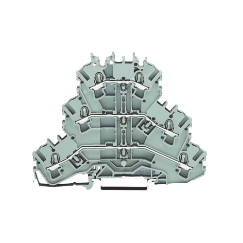 WAGO 2002-3201 Borna de tres pisos; borna de paso/paso/paso; l/l/l; sin porta-etiquetas; apropiado para aplicaciones ex e ii; para carril din 3