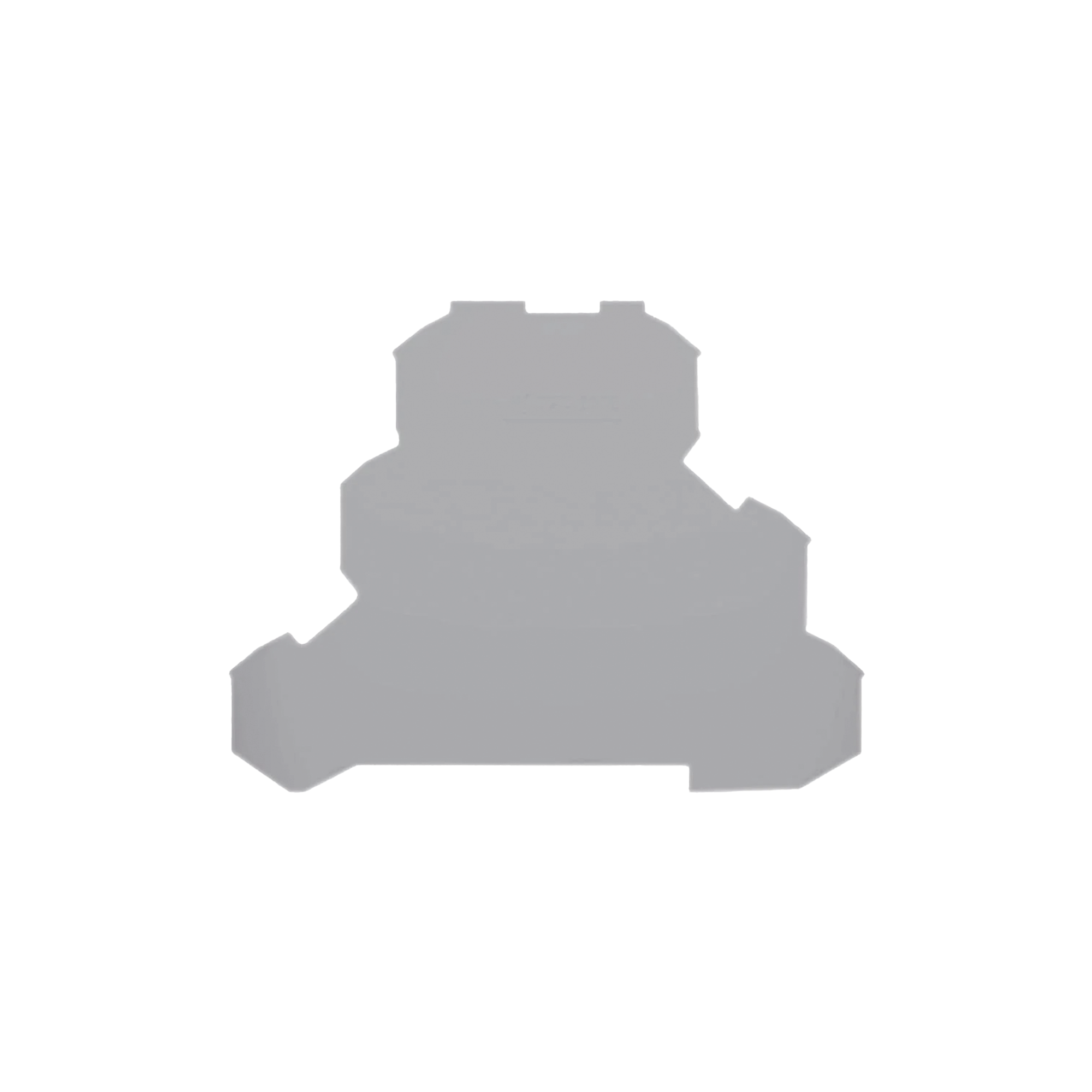 WAGO 2002-3291 Placa final e intermedia; espesor 0,8 mm; gris